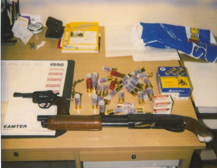 Waffen Bankräuber