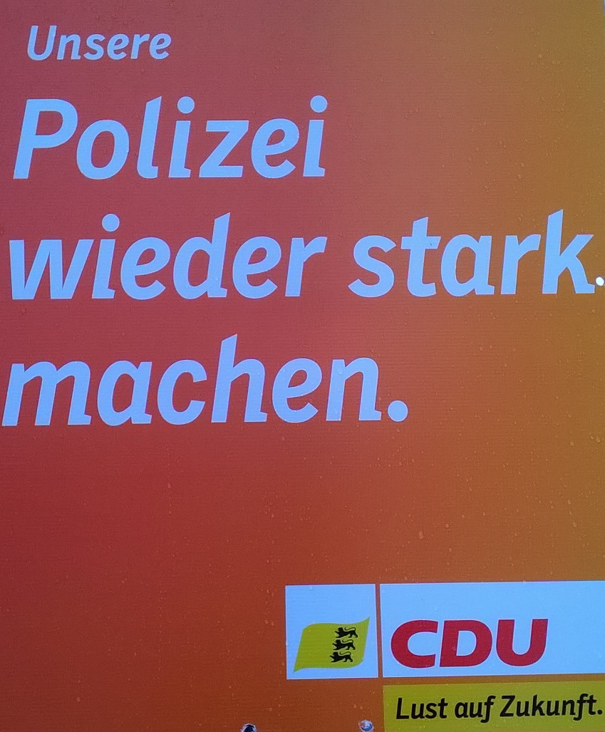 Wahlplakat CDU