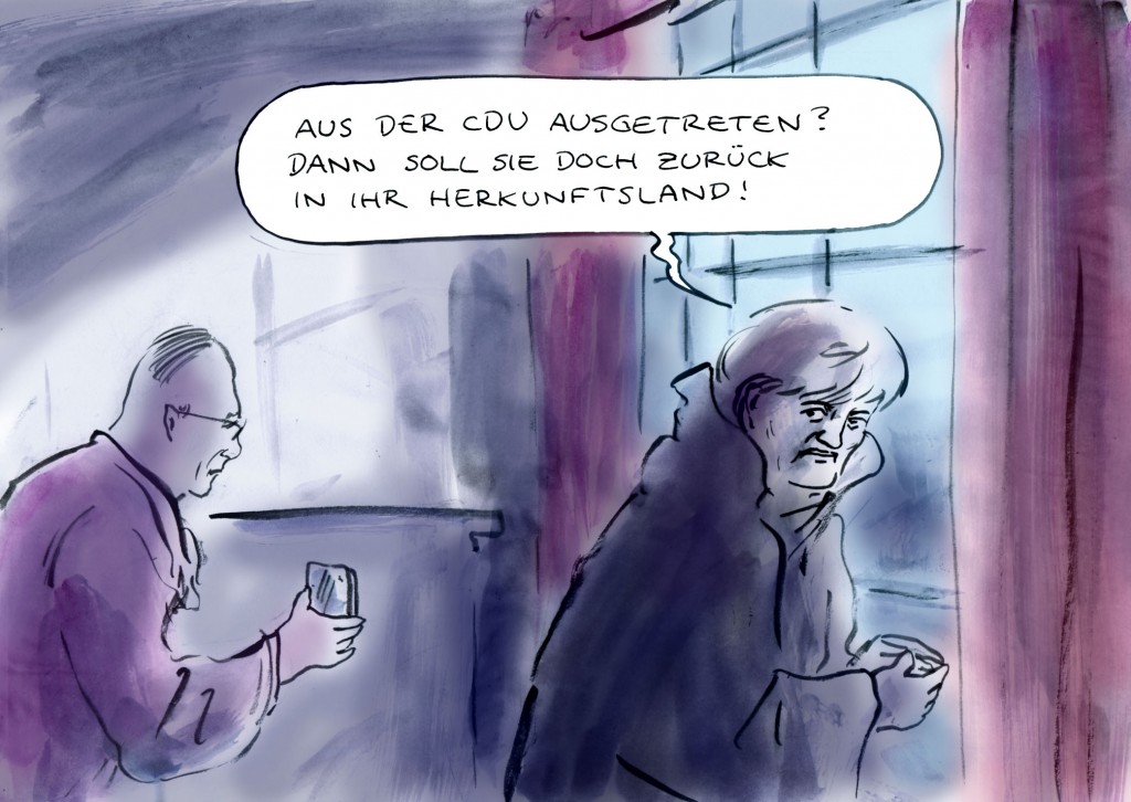 Merkels Reaktion